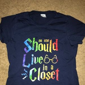 harry potter themed lgbtq+ shirt